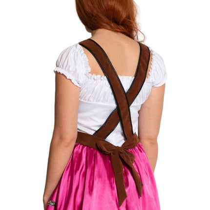 Fuchsia-farvet dirndl-kjole til Oktoberfest, Fay