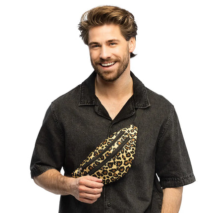 Hoftebælte med leopardmønster