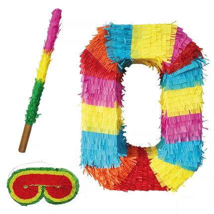 Tal 0 Piñata-sæt, 3 dele, 45 cm