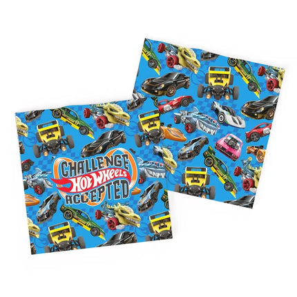 Hot Wheels-servietter, blå, 20 stk.