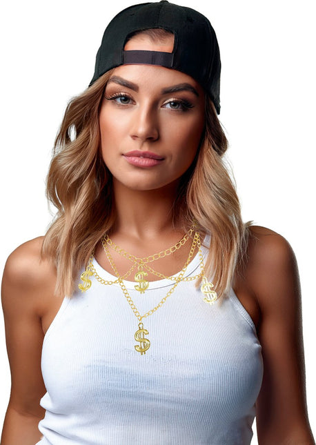 4 dollar necklace van Fiestas Guirca koop je bij Partywinkel