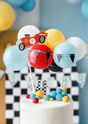 4 Jaar Kaars Race 5,5cm van Partydeco koop je bij Partywinkel