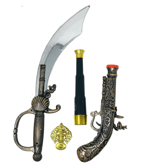 4 - piece pirate set van Fiestas Guirca koop je bij Partywinkel