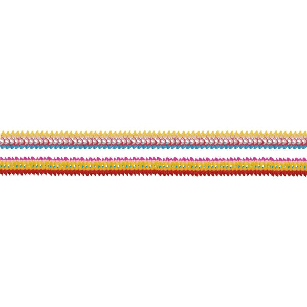 4 Slingers Meerkleurige Rims Papier 8 x 200 cm van Riethmueller koop je bij Partywinkel