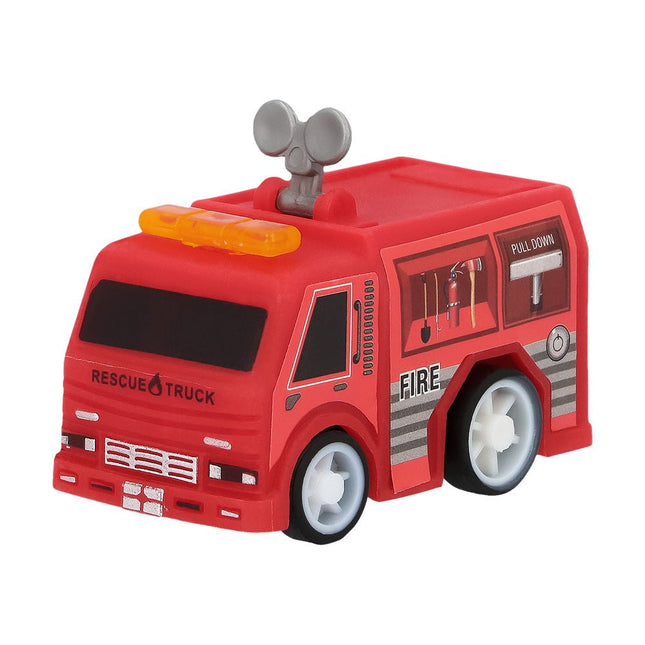 Brandweer Uitdeelcadeautjes Terugtrek Auto'S 5,3cm 4st van Boland koop je bij Partywinkel