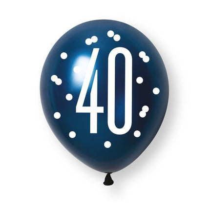 40 Jaar Ballonnen 30cm 6st van Unique koop je bij Partywinkel