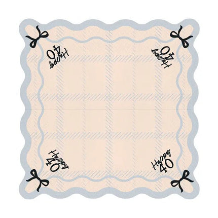 40 Jaar Servetten 33cm 12st van Partydeco koop je bij Partywinkel