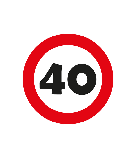 40 Jaar Tafelconfetti 2,5cm van Paper Dreams koop je bij Partywinkel