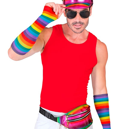 Hoftetaske regnbue-holografisk