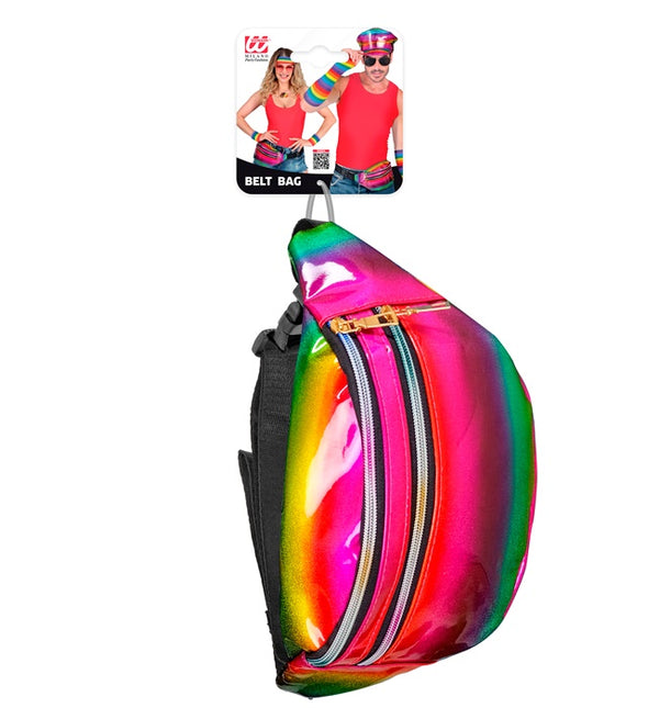 Hoftetaske regnbue-holografisk