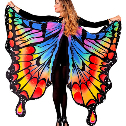 Sommerfuglevinger regnbue 175x140cm