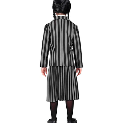 Wednesday Adams pige kostume barn