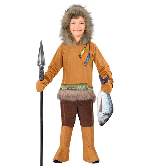 Eskimo kostume brun