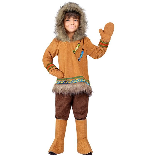 Eskimo kostume brun