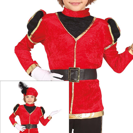 Pietenpak Kind Rød/Guld