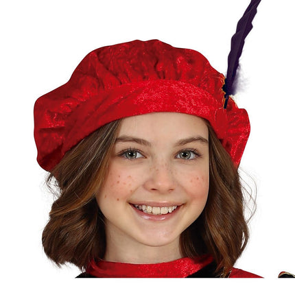 Pietenpak kjole barn rød/guld