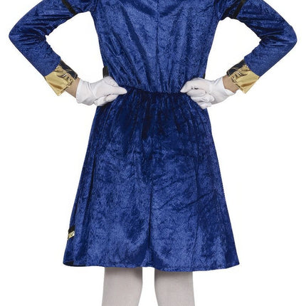 Pietenpak kjole barn blå/guld