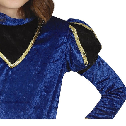 Pietenpak kjole barn blå/guld