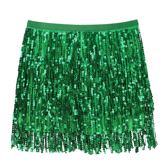 Mini nederdel Sparkle Green