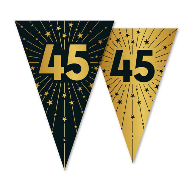 45 Jaar Slinger Goud Zwart 10m van WeFiesta koop je bij Partywinkel