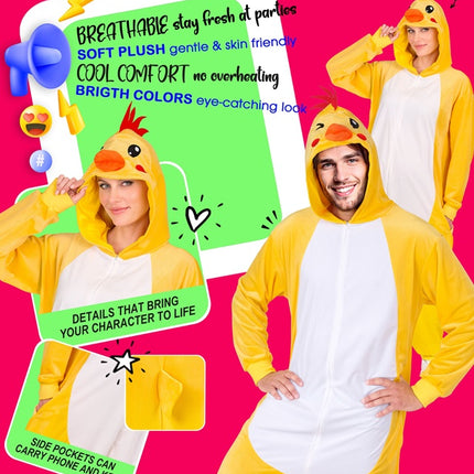 Plys-kostume med kylling