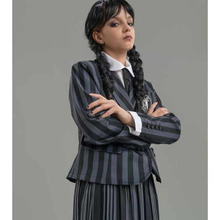 Onsdag Skoleuniform Kostume til piger, 3-delt