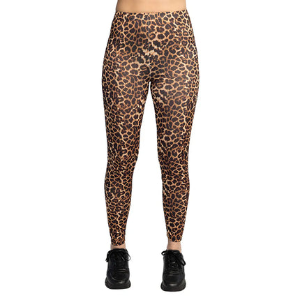Leggings med leopardmønster
