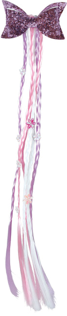 Pink hårforlængelse fletninger 30 cm