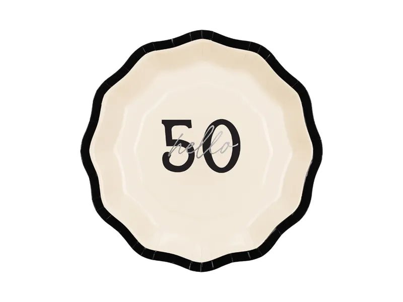 50 Jaar Borden 18cm 6st van Partydeco koop je bij Partywinkel