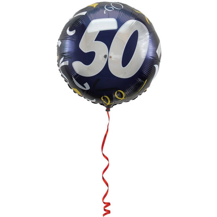 50 Jaar Stijlvol Feest Folieballon - 45cm van Folat koop je bij Partywinkel