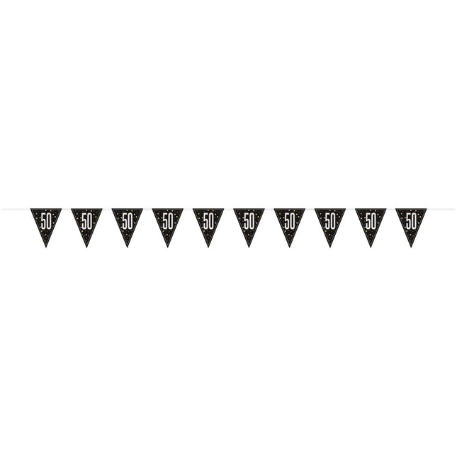 50 Jaar Vlag 2,74m van Unique koop je bij Partywinkel