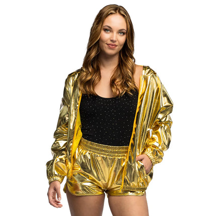 Hotpants, skinnende guld