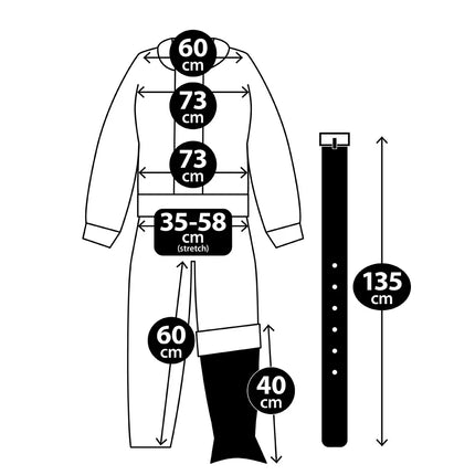 Voksenkostume i julemandsstil (M/L)