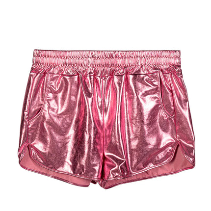 Hotpants, skinnende lyserosa