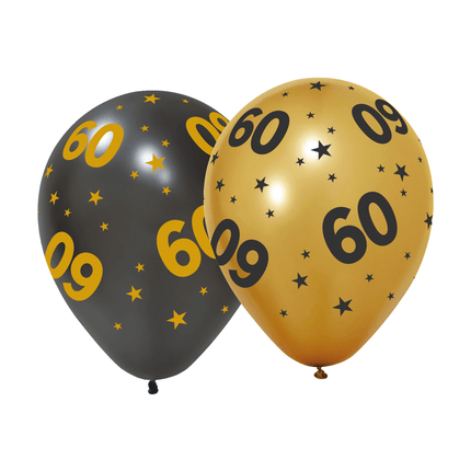 60 Jaar Ballonnen 31cm 6st van WeFiesta koop je bij Partywinkel
