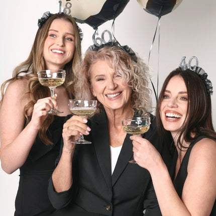 60 Jaar Haarband Zwart van Partydeco koop je bij Partywinkel