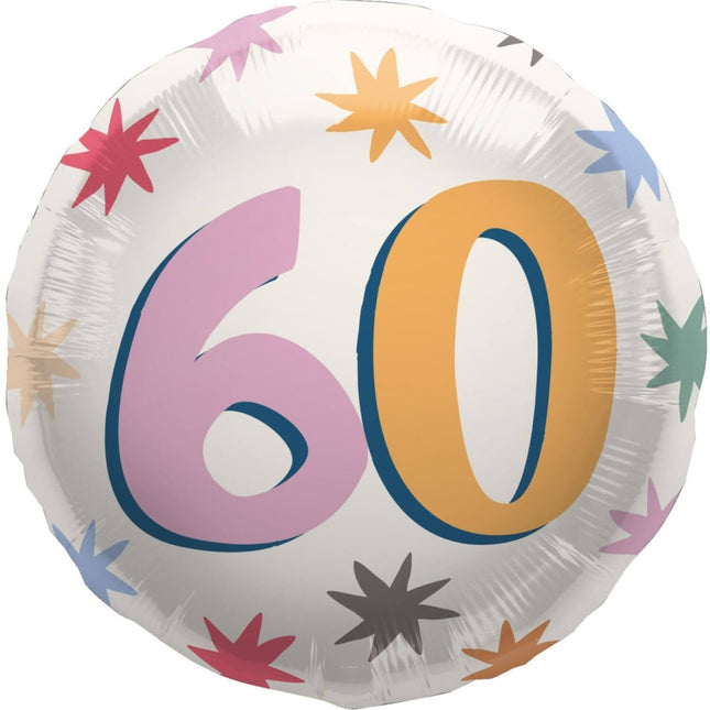 60 Jaar Helium Ballon Leeg 45cm van Folat koop je bij Partywinkel