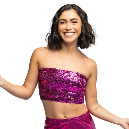 Top Sparkle lyserød (M/L stretch)