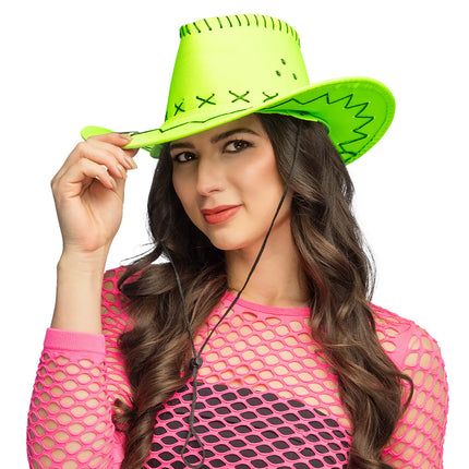 Cowboyhat Savanne, neongrøn, UV