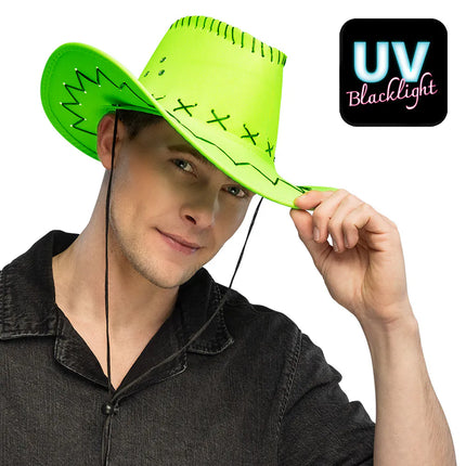 Cowboyhat Savanne, neongrøn, UV
