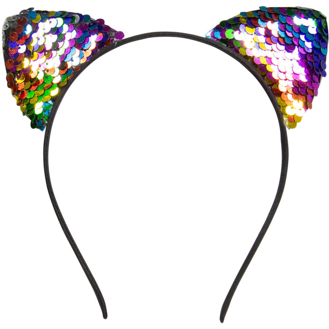 Tiara Cat Vendbare pailletter Flerfarvet
