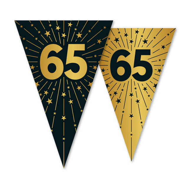 65 Jaar Slinger Goud Zwart 10m van WeFiesta koop je bij Partywinkel