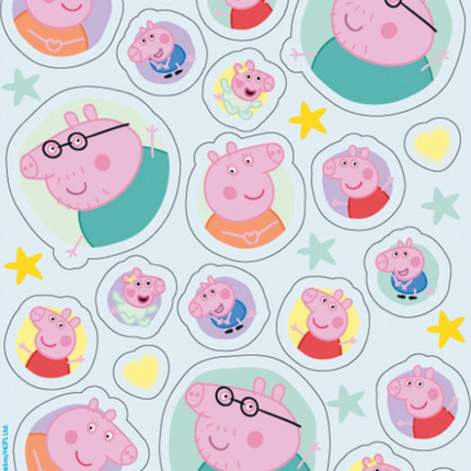 4 ark med Peppa Pig-klistermærker
