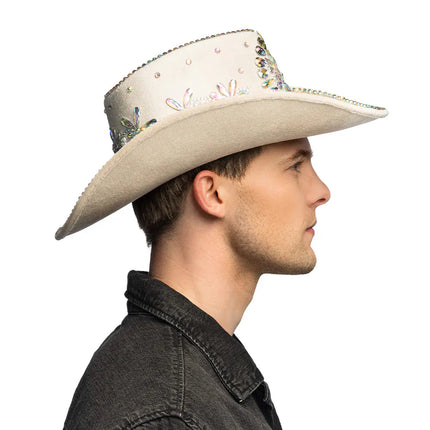 Cowboyhat Crystal beige