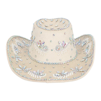 Cowboyhat Crystal beige