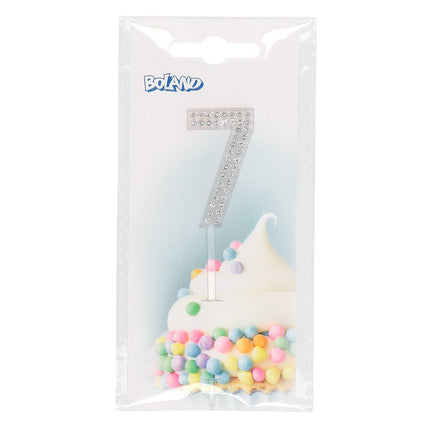 7 Jaar Taarttopper Diamant 10,5cm van Boland koop je bij Partywinkel