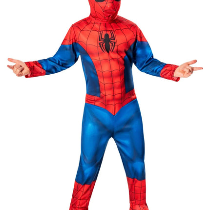 Spiderman-kostume, rødt og blåt, til drenge