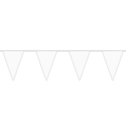Hvid flagline af polyester (26 x 18 cm) (6 m)