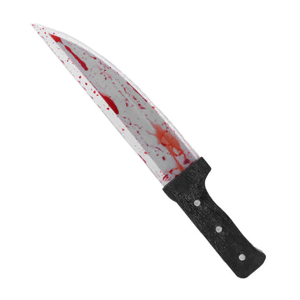 Halloween-legetøjskniv med blod, 39 cm