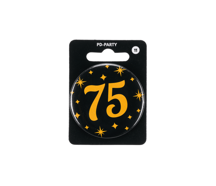 75 Jaar Button van Paper Dreams koop je bij Partywinkel